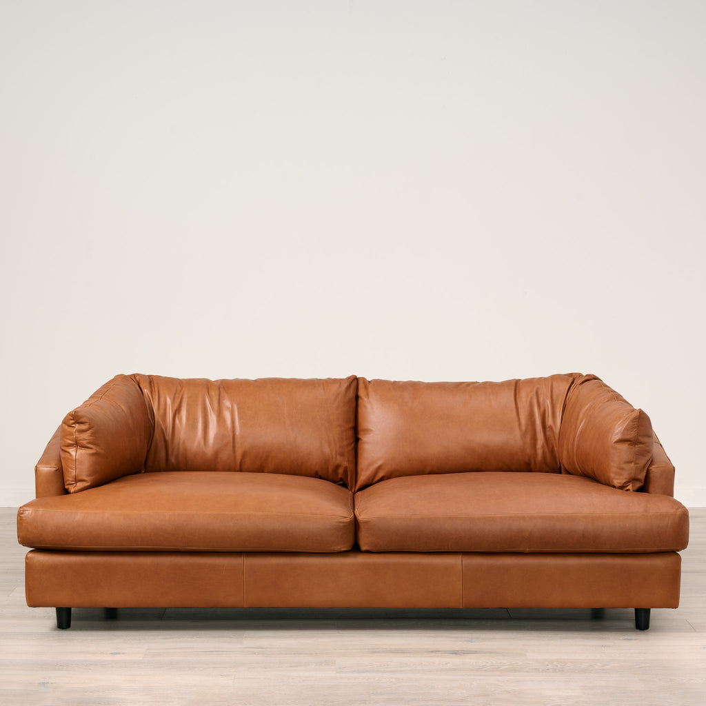 Thalia Sofa in Tuscon Sienna Leather