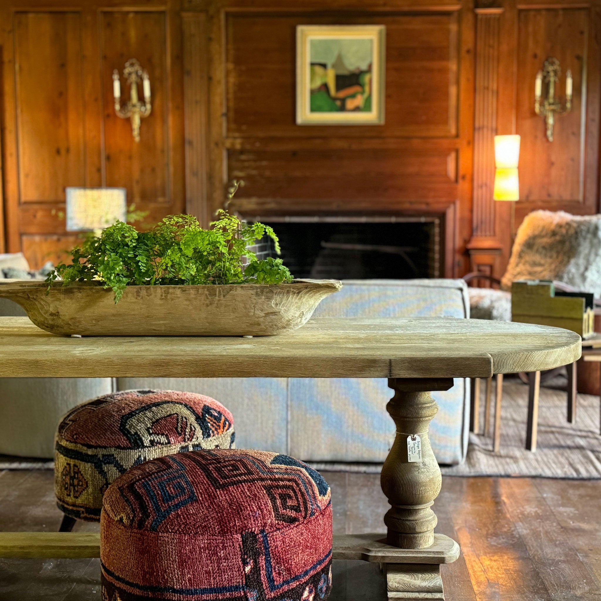 Antique Belgium 'Gaumaise Region' Oak Table