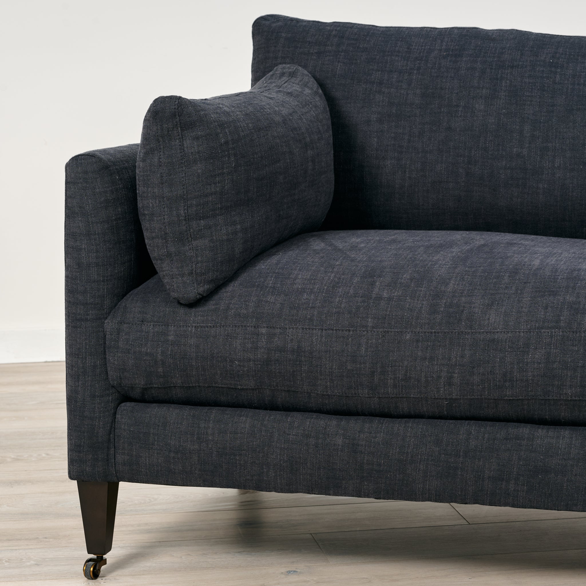 Holloway Sofa Upholstered in Washable Washed Black (90)