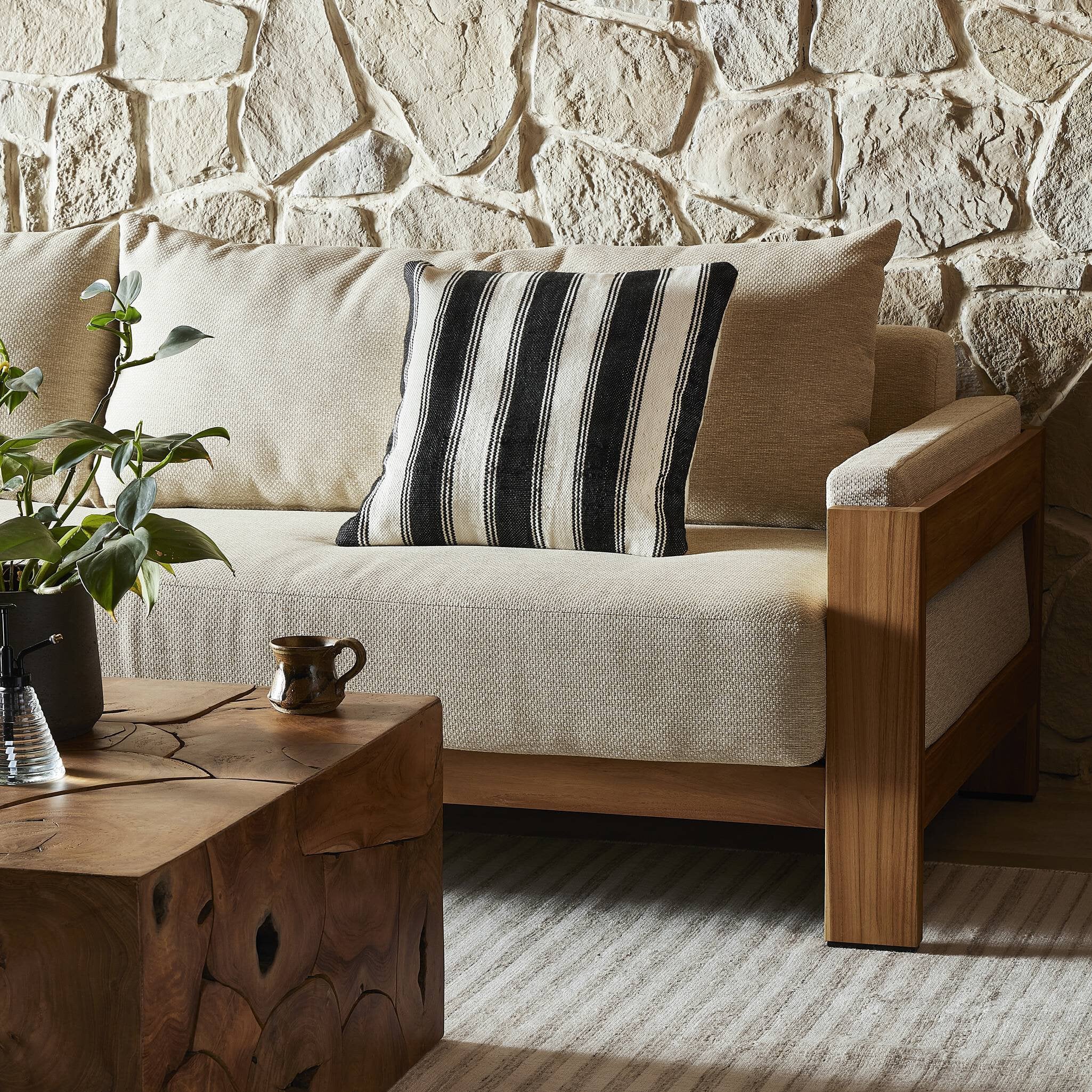 Ditmar Outdoor Pillow in Black (20x20)