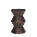 Otto Mango Wood Accent Table in Dark Brown