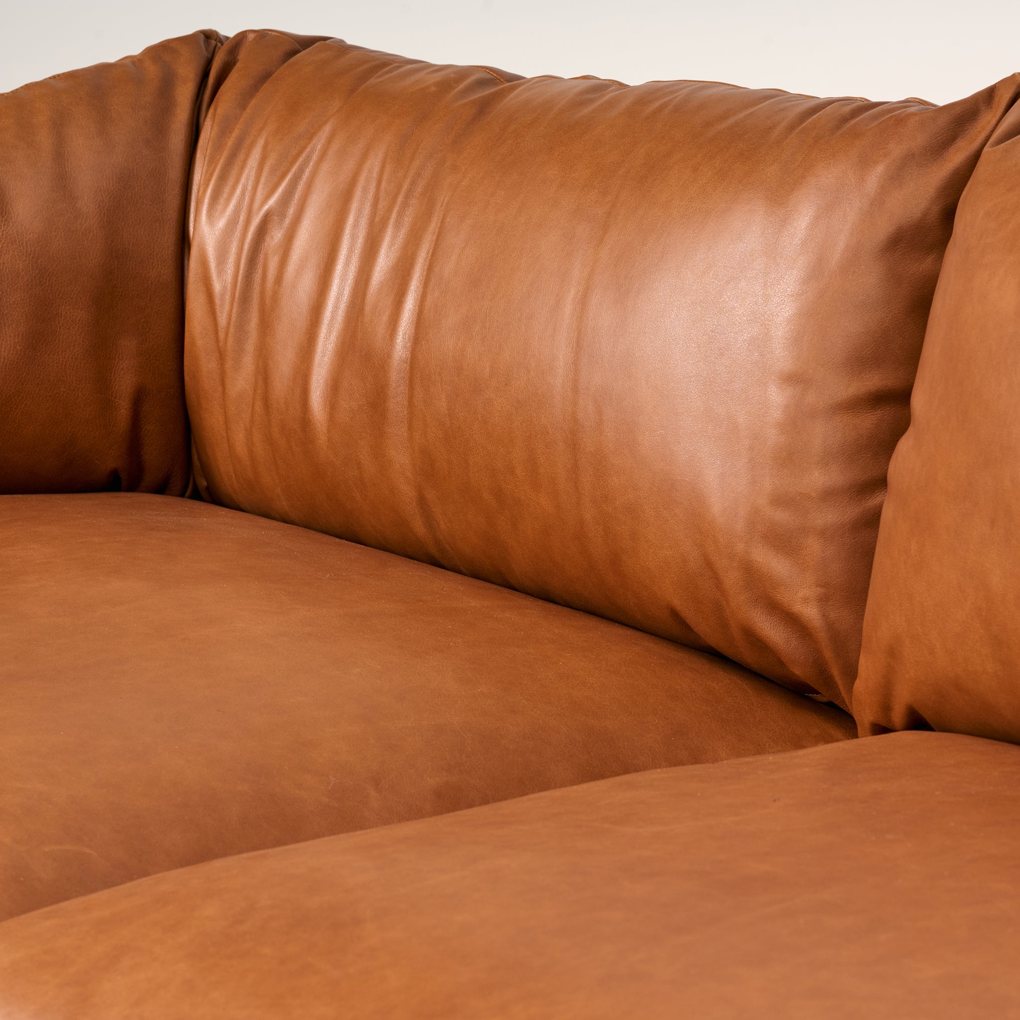 Thalia Sofa in Tuscon Sienna Leather