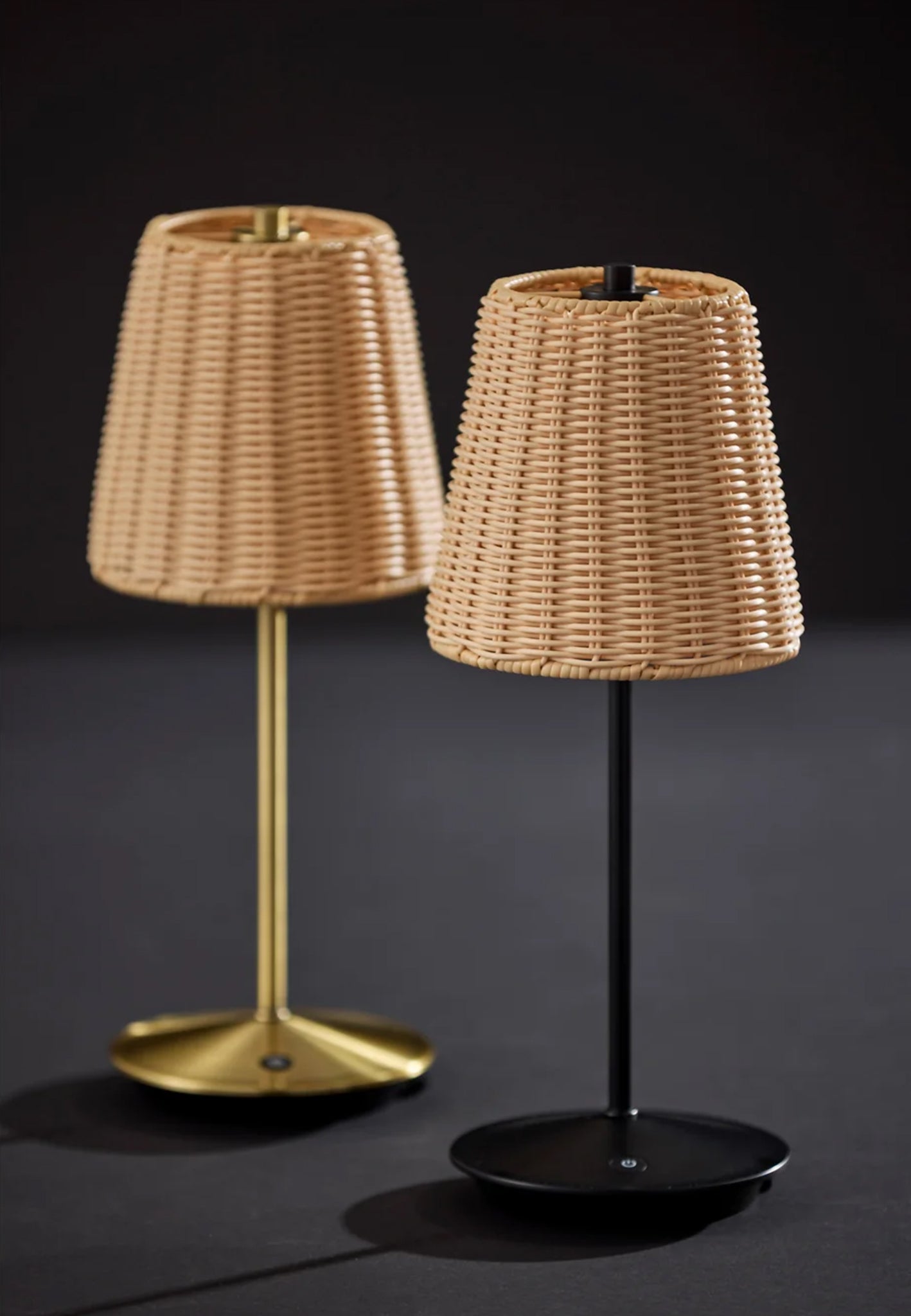 Andy LED Cordless Table Lamp Antique Brass