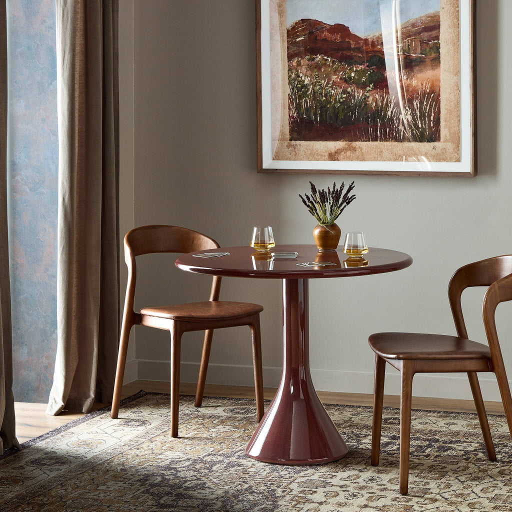 Vernon Dining Table in Smooth Red Concrete