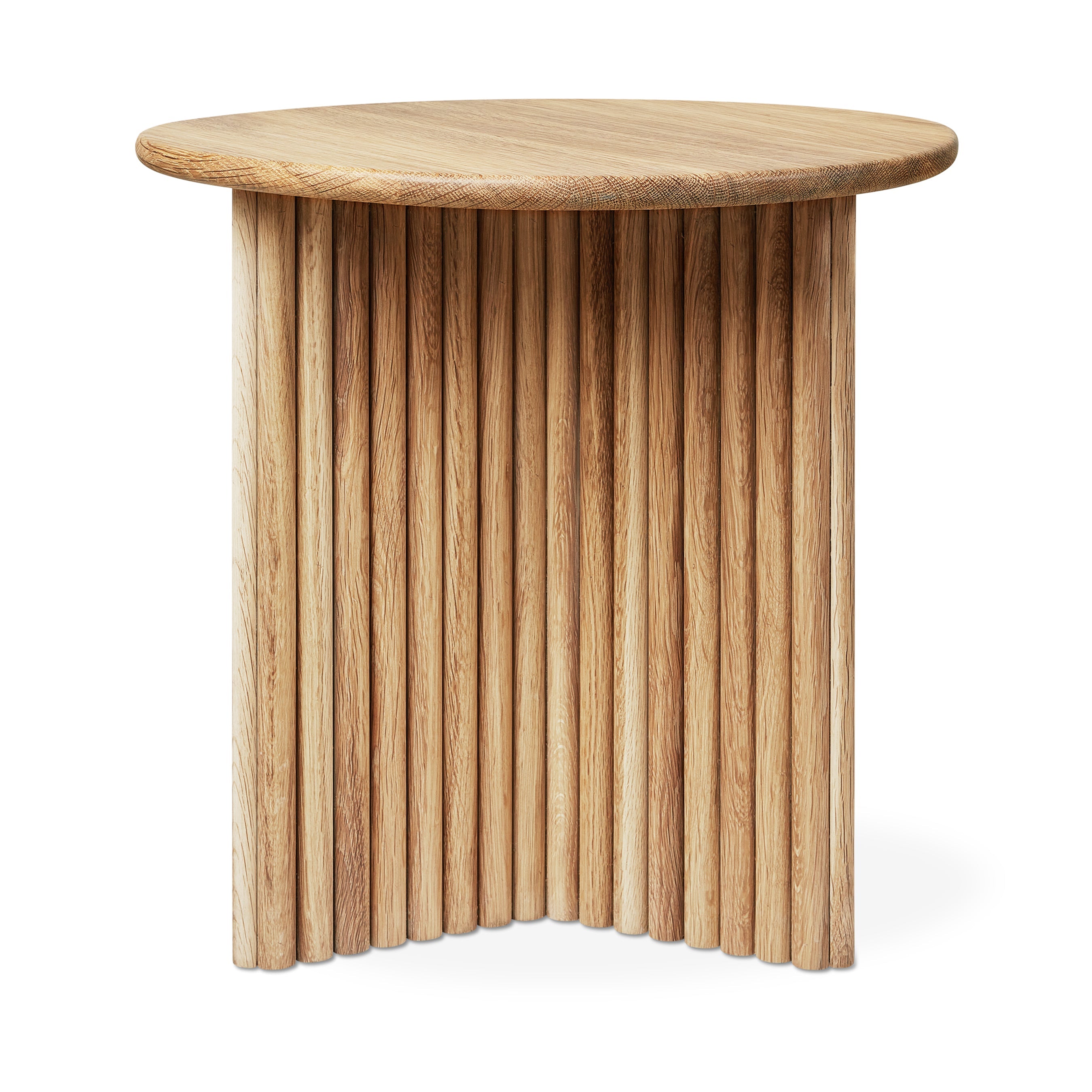 Odeon End Table in White Oak