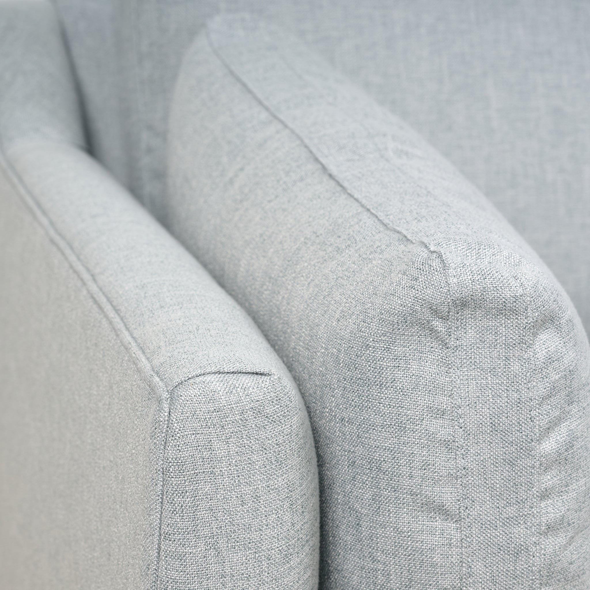 Holloway Sofa Upholstered in Kidproof Ice Blue (90)