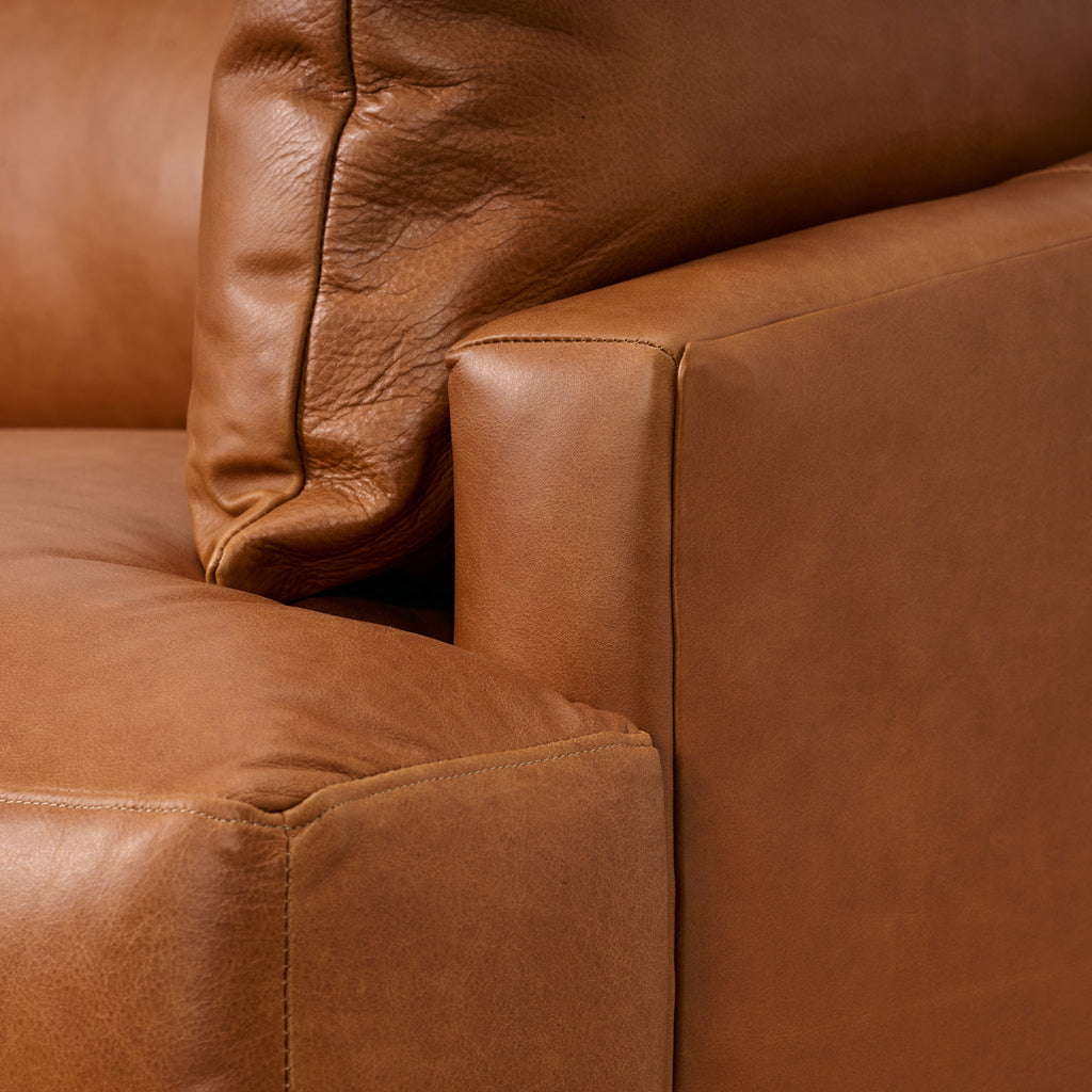 Thalia Sofa in Tuscon Sienna Leather