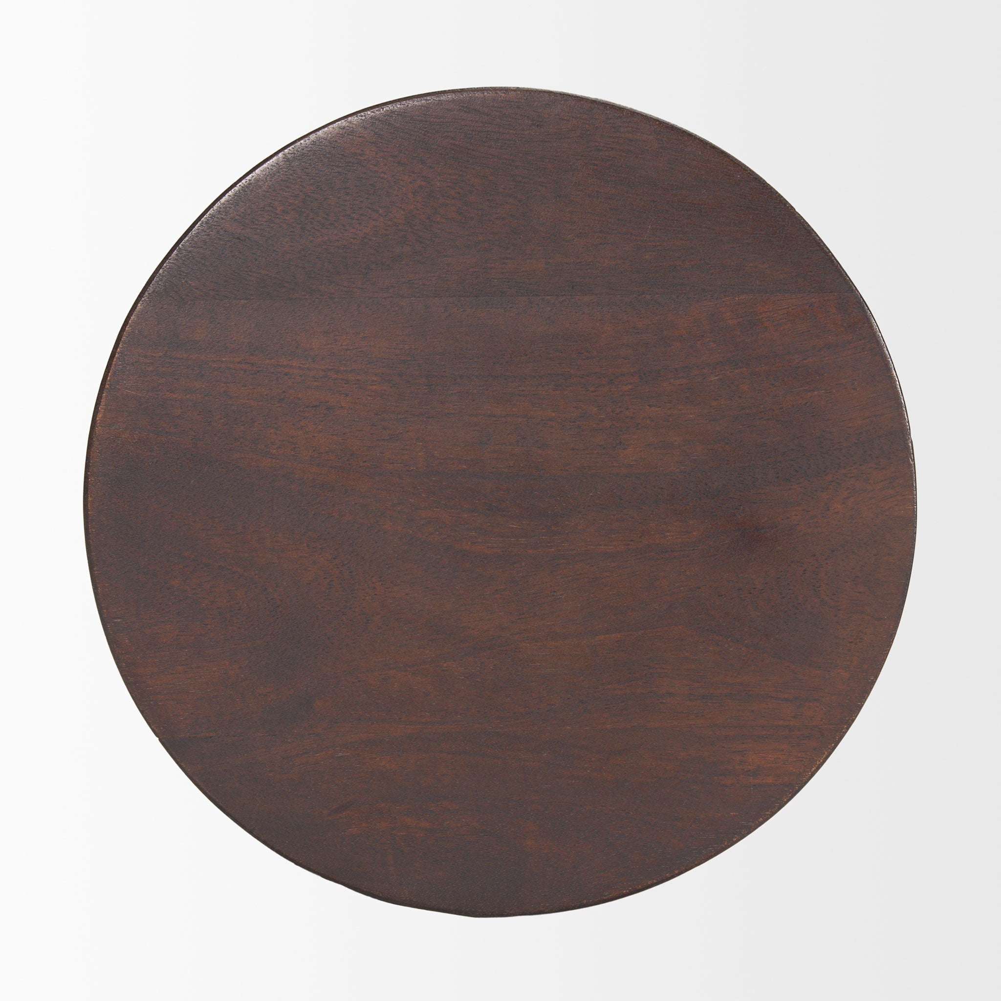 Otto Mango Wood Accent Table in Dark Brown