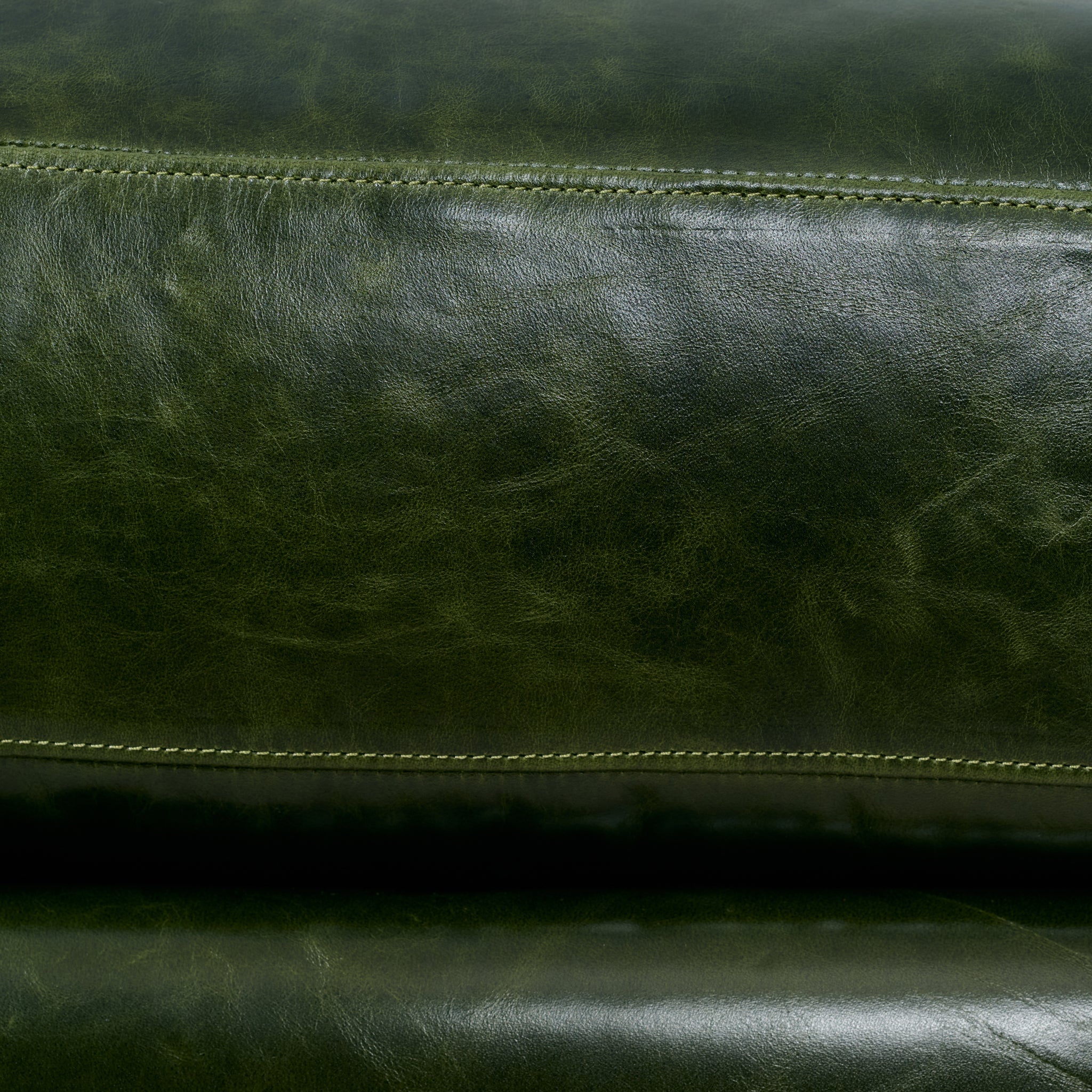 Slim Sofa in Verdant Green Leather (88)