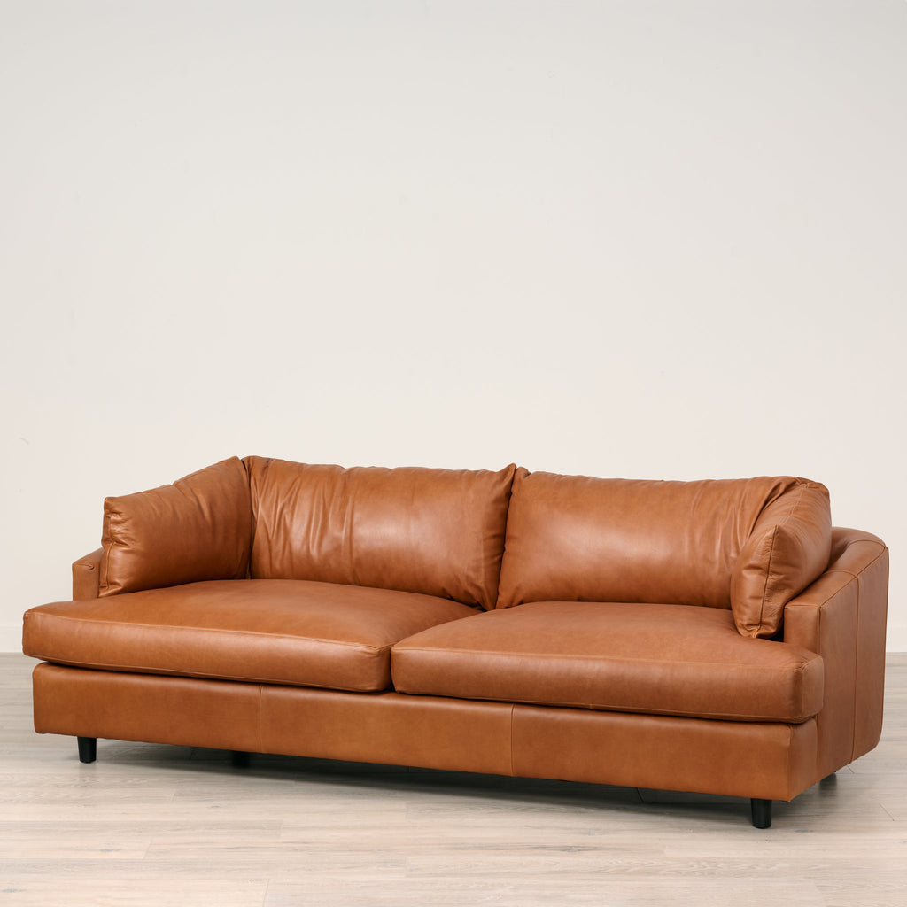 Thalia Sofa in Tuscon Sienna Leather